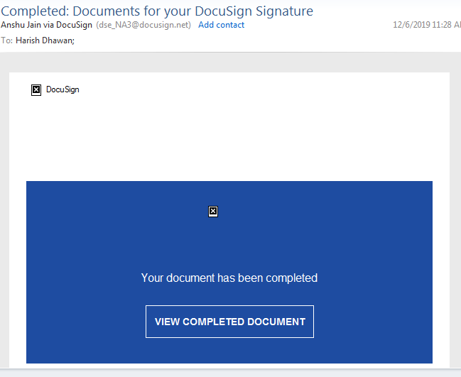 Completed Document